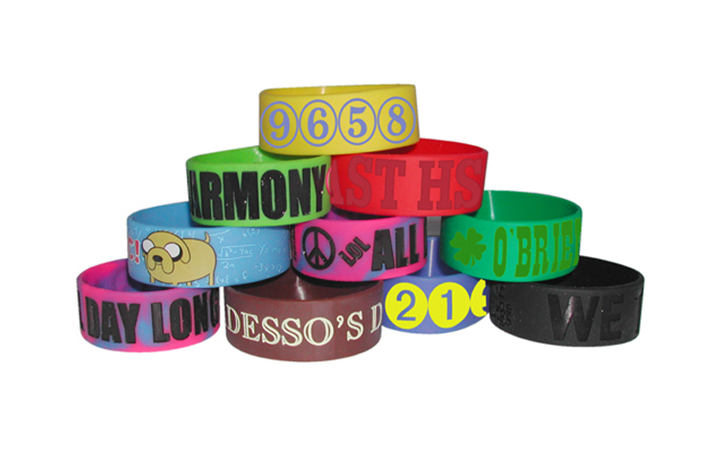 Big Wide Band Awareness Bracelet100% Silicone